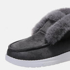 Furry Suede Snow Boots - Delanoir