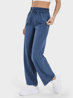 Millennia Drawstring Pocketed Active Pants - Delanoir