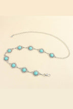 Vintage Turquoise Alloy Belt - Delanoir