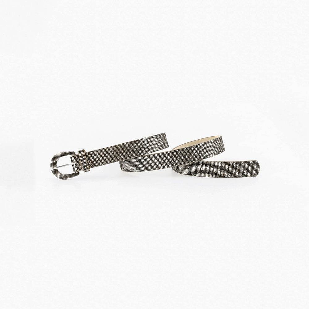 Sequin PU Leather Belt - Delanoir