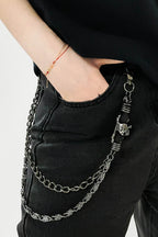 Double Layer Alloy Chain Belt - Delanoir