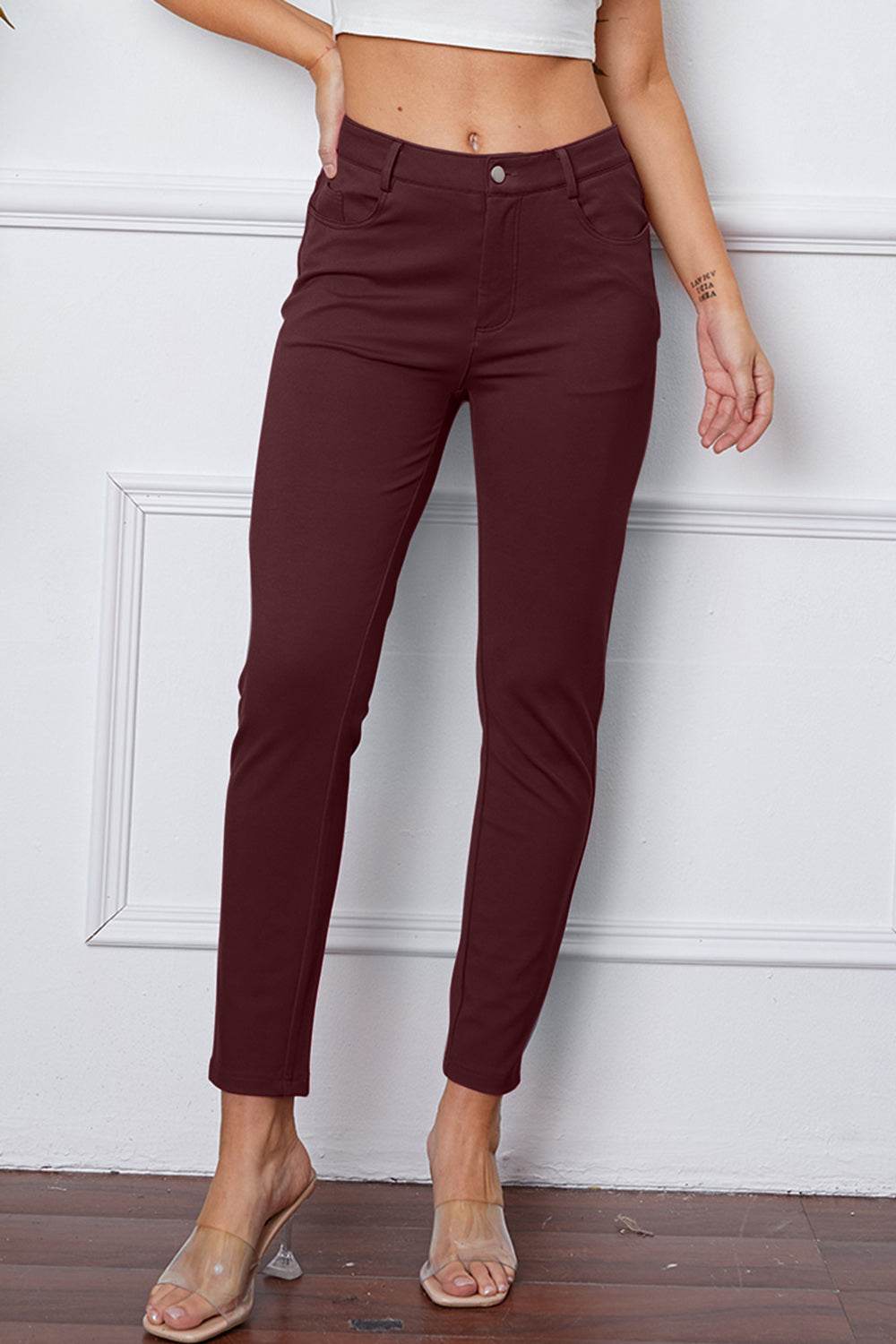 StretchyStitch Pants by Basic Bae - Delanoir