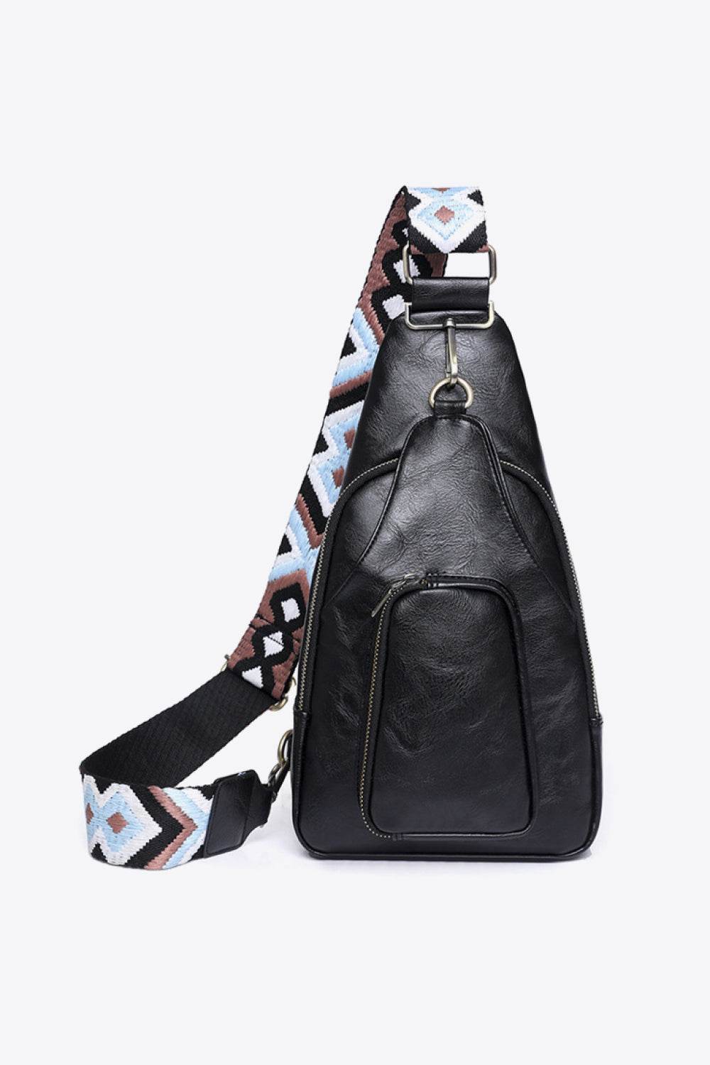 Adored Take A Trip PU Leather Sling Bag - Delanoir