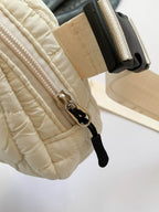 Bubble Texture Adjustable Strap Crossbody Bag - Delanoir