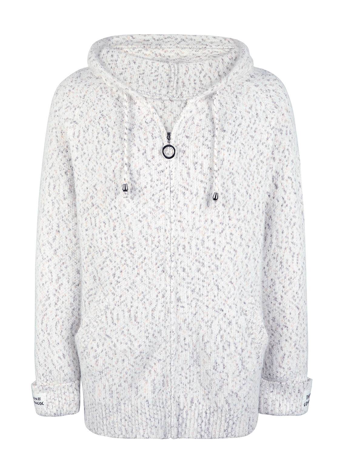 Zip-Up Hooded Sweater - Delanoir