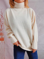 Turtleneck Long Sleeve Sweater - Delanoir