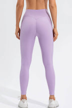 High Waist Active Leggings with Pockets - Delanoir