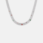 Titanium Steel Zircon Necklace - Delanoir