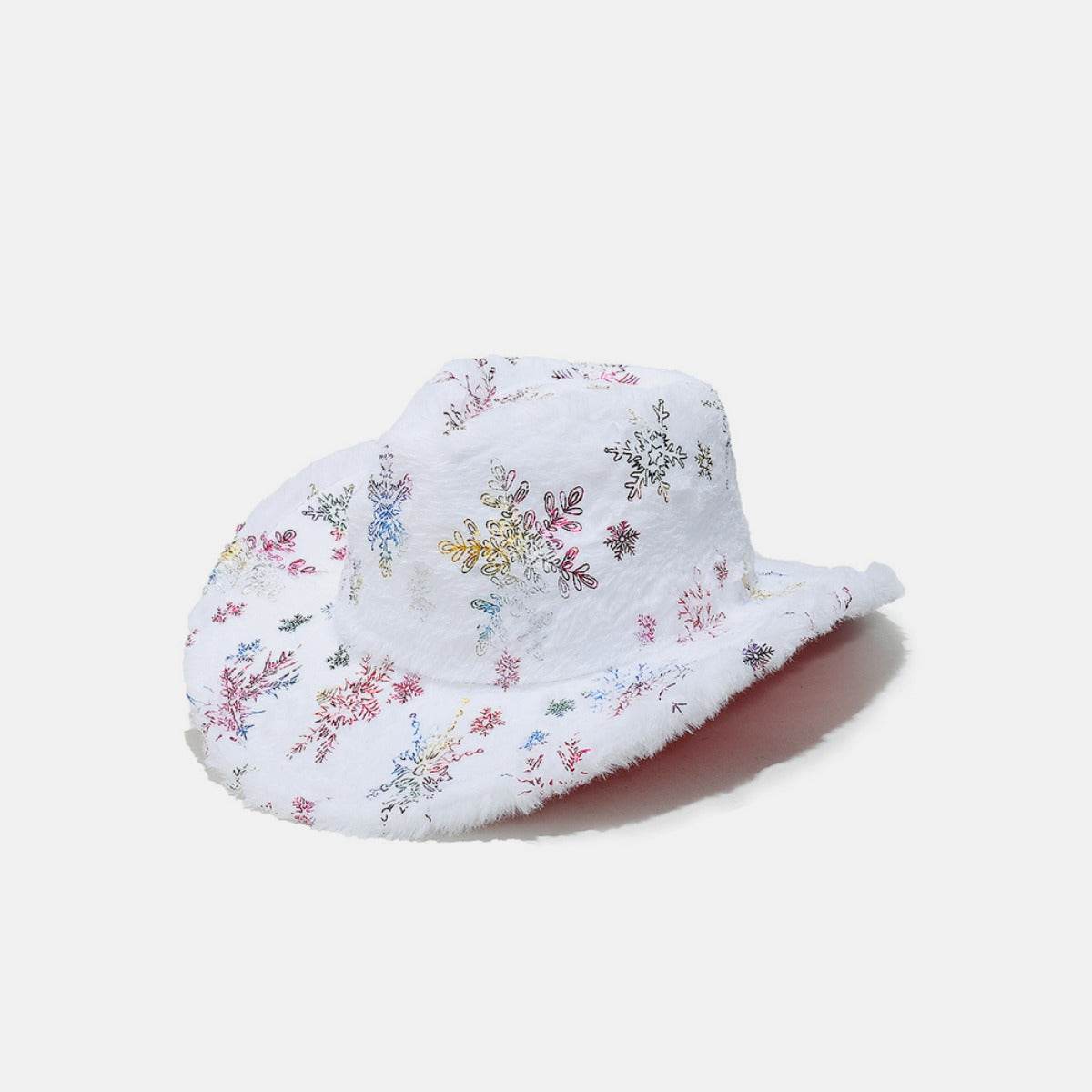 Fuzzy Snowflakes Polyester Hat - Delanoir