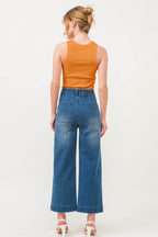 And The Why Bat Embroidered Ribbed Tank - Delanoir