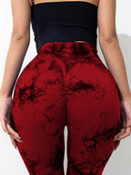 Tie-Dye High Waist Active Leggings - Delanoir