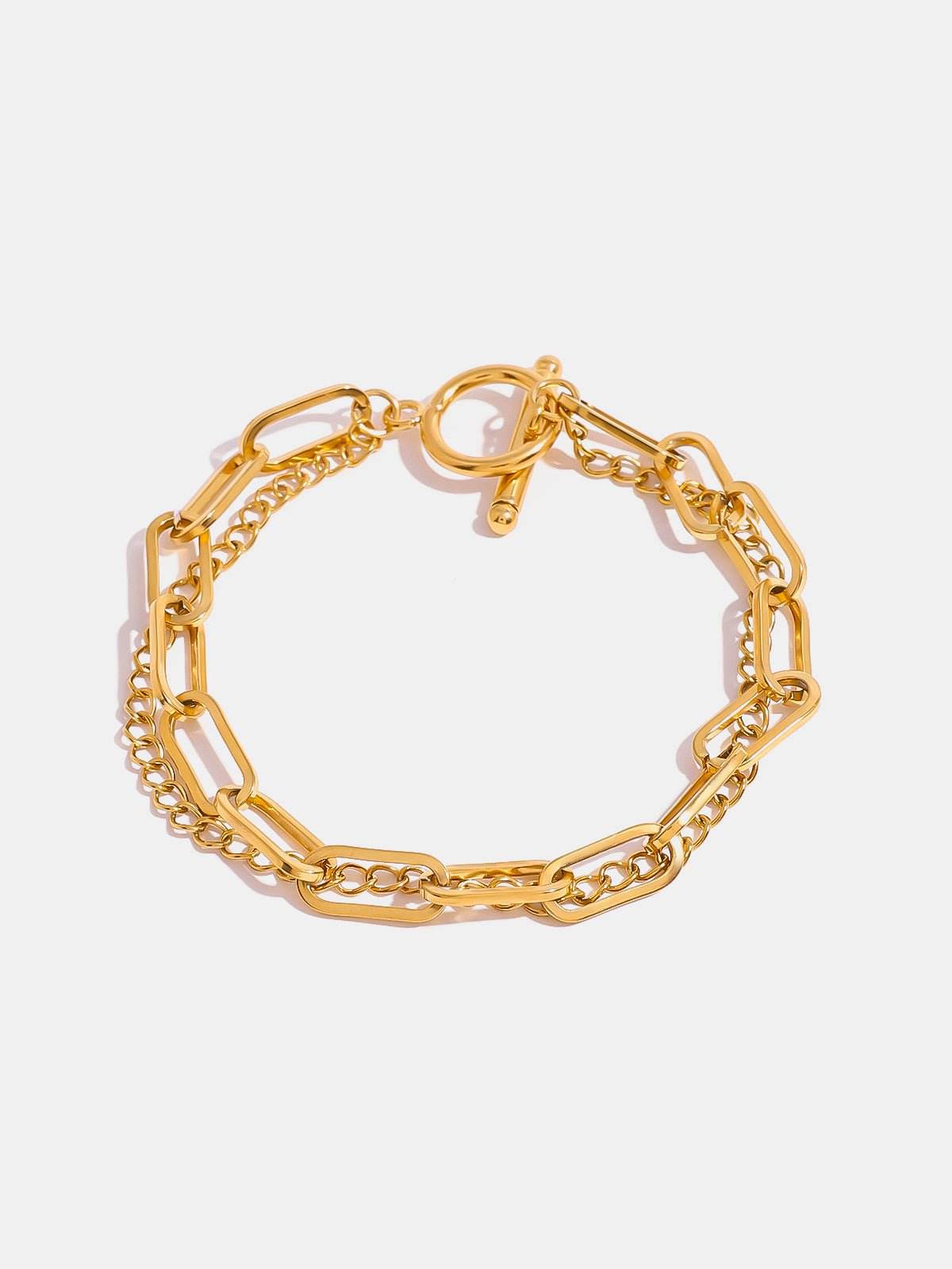 18K Gold-Plated Stainless Steel Chain Bracelet - Delanoir