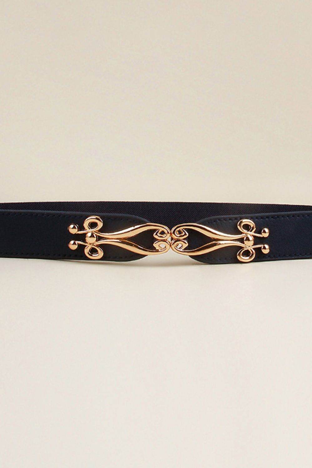 Alloy Buckle Elastic Belt - Delanoir