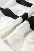 Striped Round Neck Long Sleeve Top and Pants Set - Delanoir
