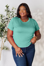 Basic Bae Full Size Round Neck Short Sleeve T-Shirt - Delanoir