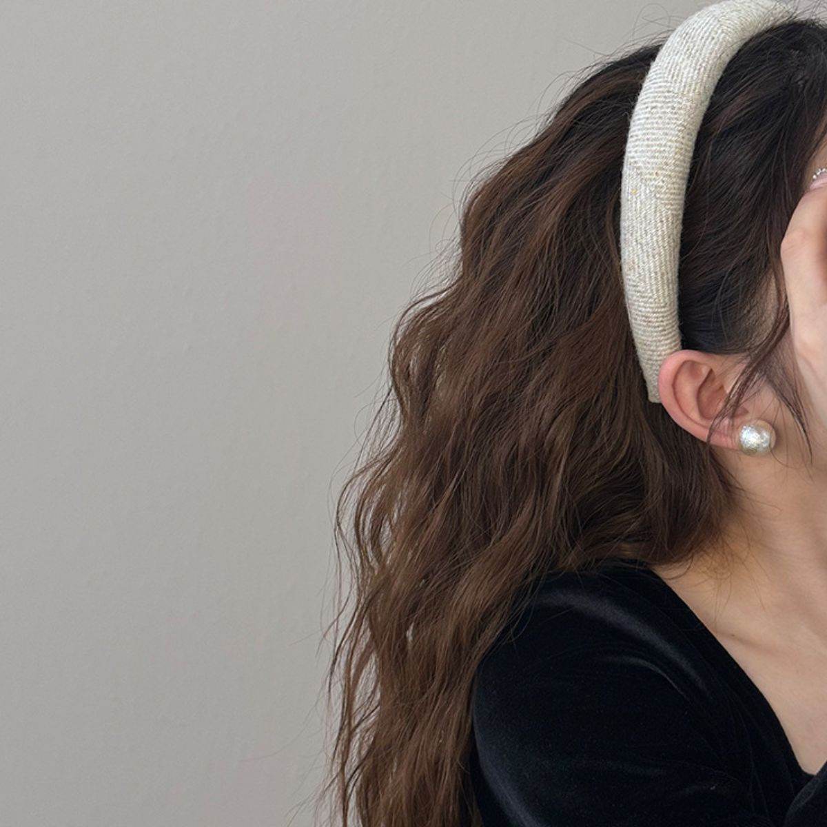 Polyester Wide Hair Headband - Delanoir