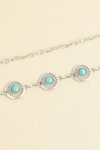 Vintage Turquoise Alloy Belt - Delanoir