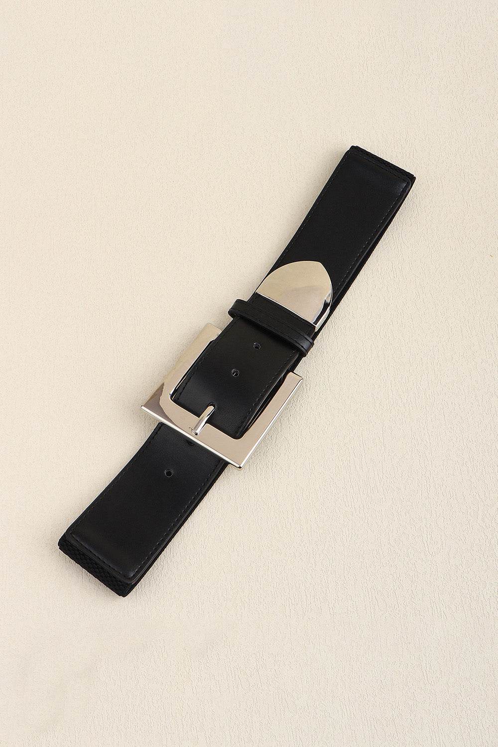 Zinc Alloy Buckle PU Leather Belt - Delanoir