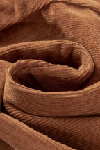 Decorative Button Straight Leg Pants - Delanoir