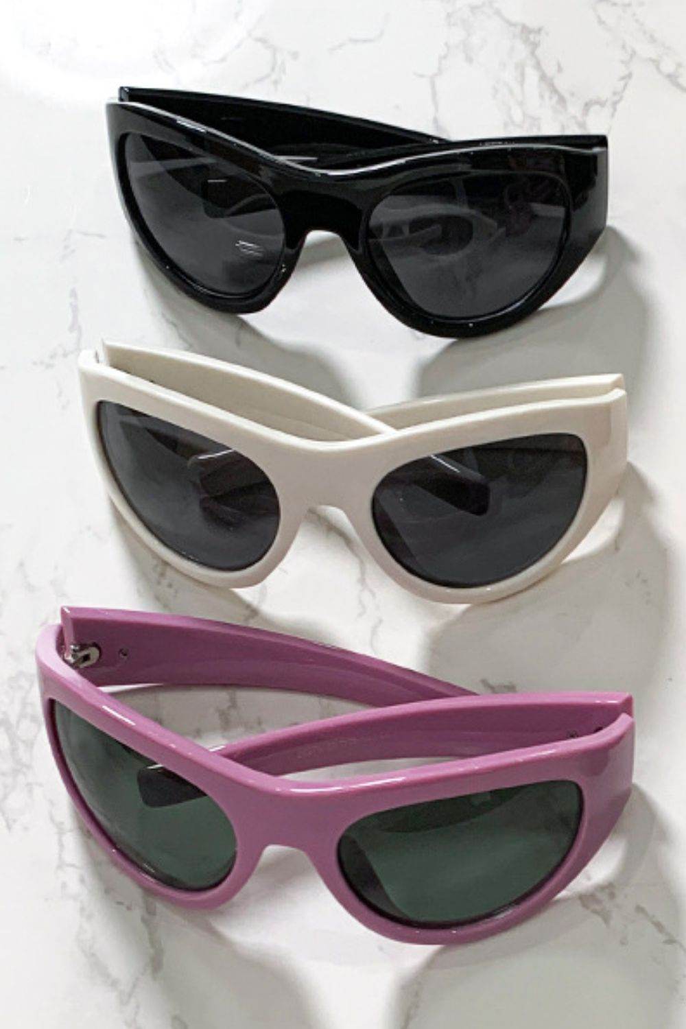 Polycarbonate Frame Cat-Eye Sunglasses - Delanoir