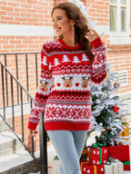 Christmas Round Neck Sweater - Delanoir
