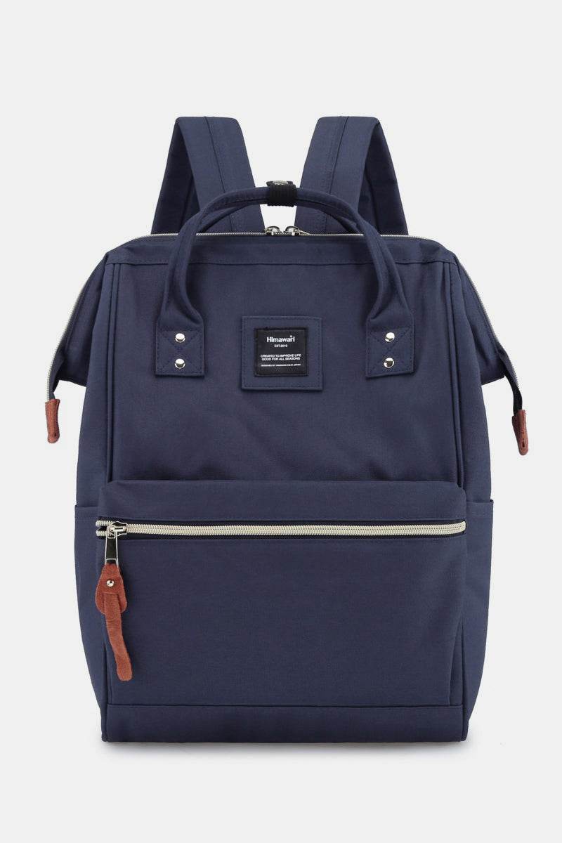 Himawari Waterproof Canvas Backpack Bag with Side Pockets - Delanoir