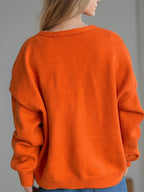 Daisy Button Up V-Neck Cardigan - Delanoir