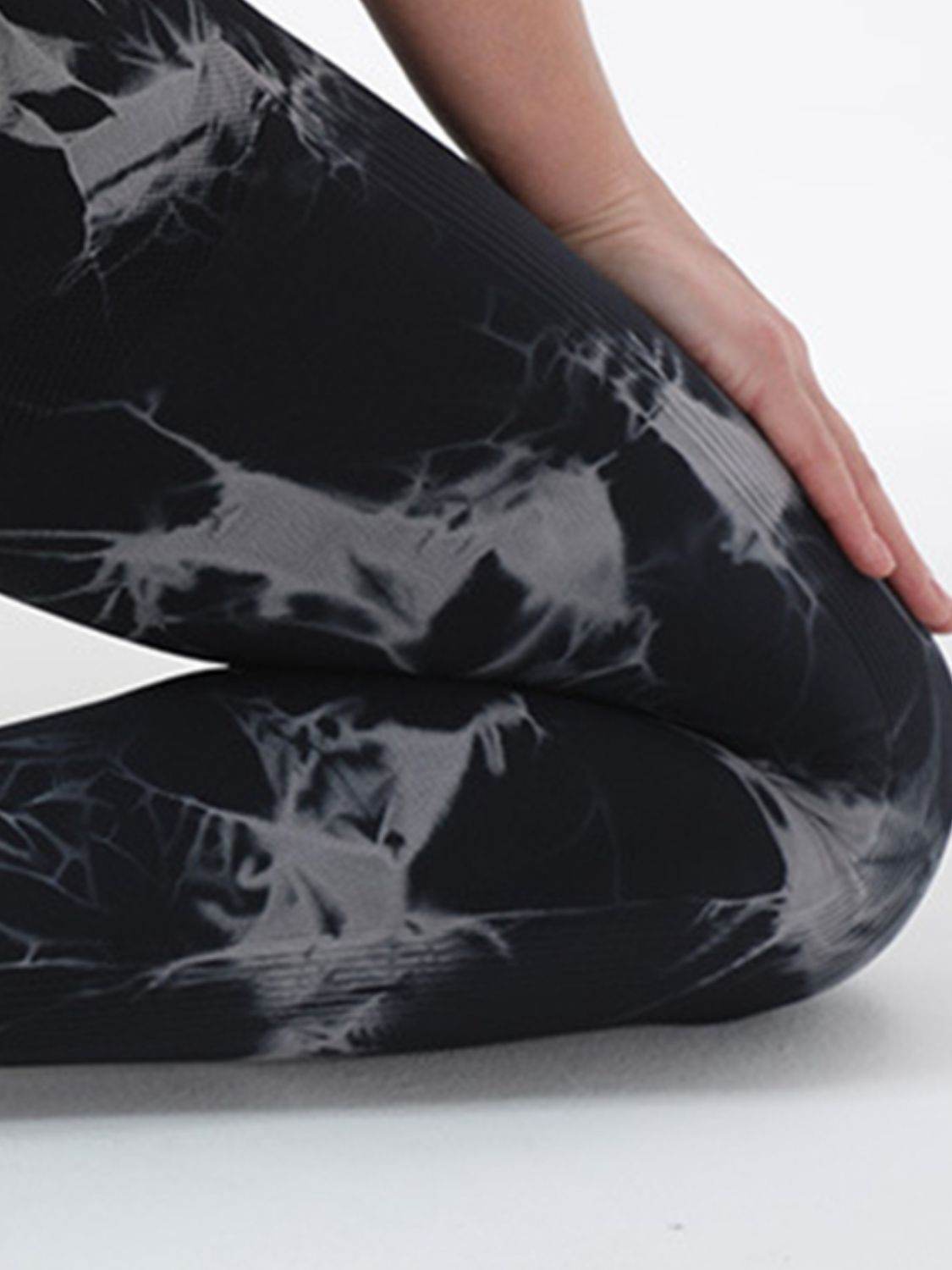 Tie-Dye High Waist Active Leggings - Delanoir