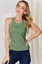 Basic Bae Full Size Round Neck Racerback Tank - Delanoir