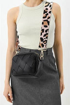 Zenana Cassette Woven Crossbody Bag - Delanoir