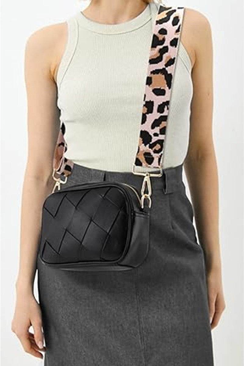 Zenana Cassette Woven Crossbody Bag - Delanoir