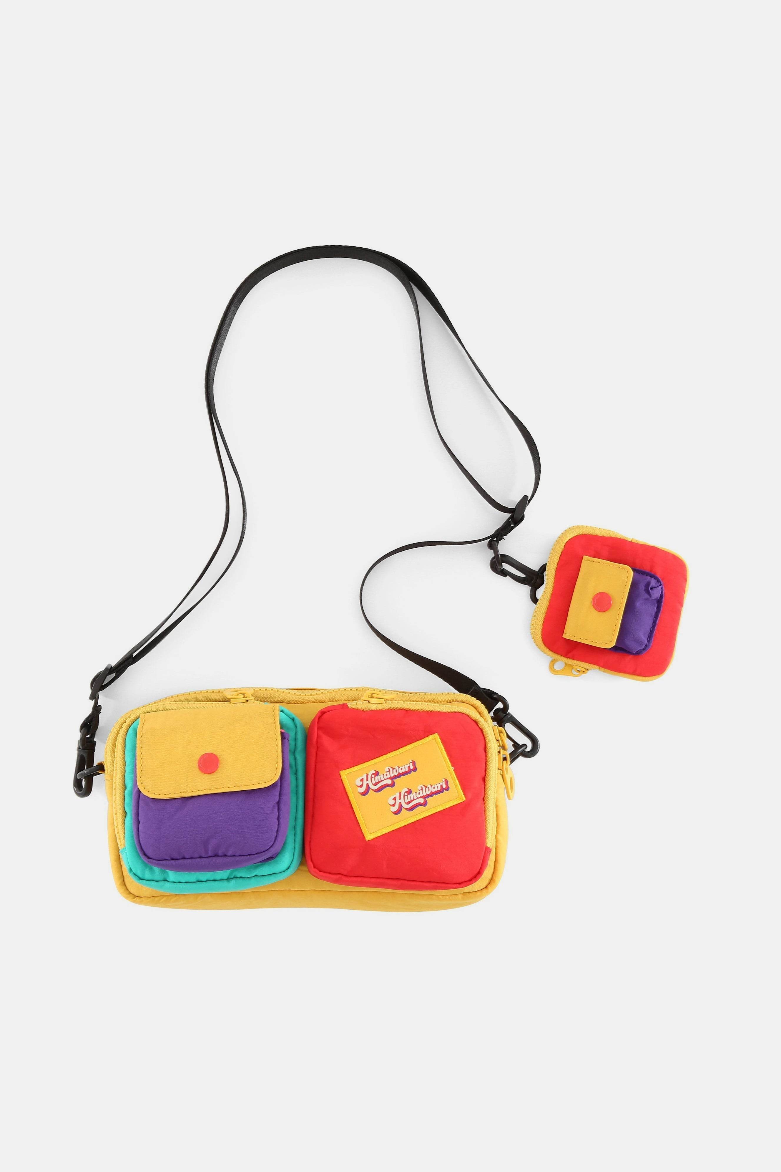 Himawari Removable Strap Nylon Crossbody Bag with EarPods Bag - Delanoir