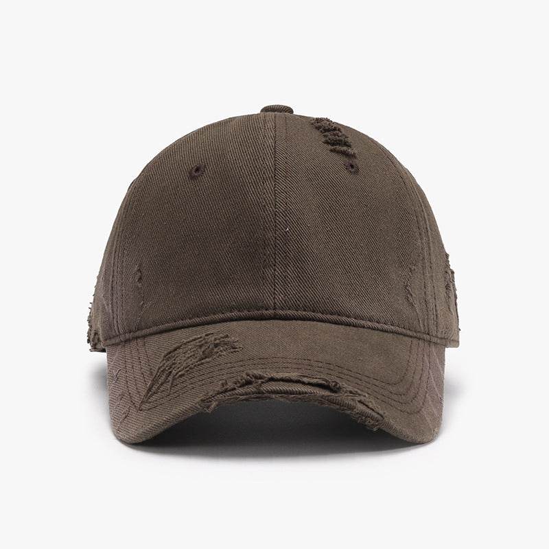 Distressed Adjustable Cotton Hat - Delanoir