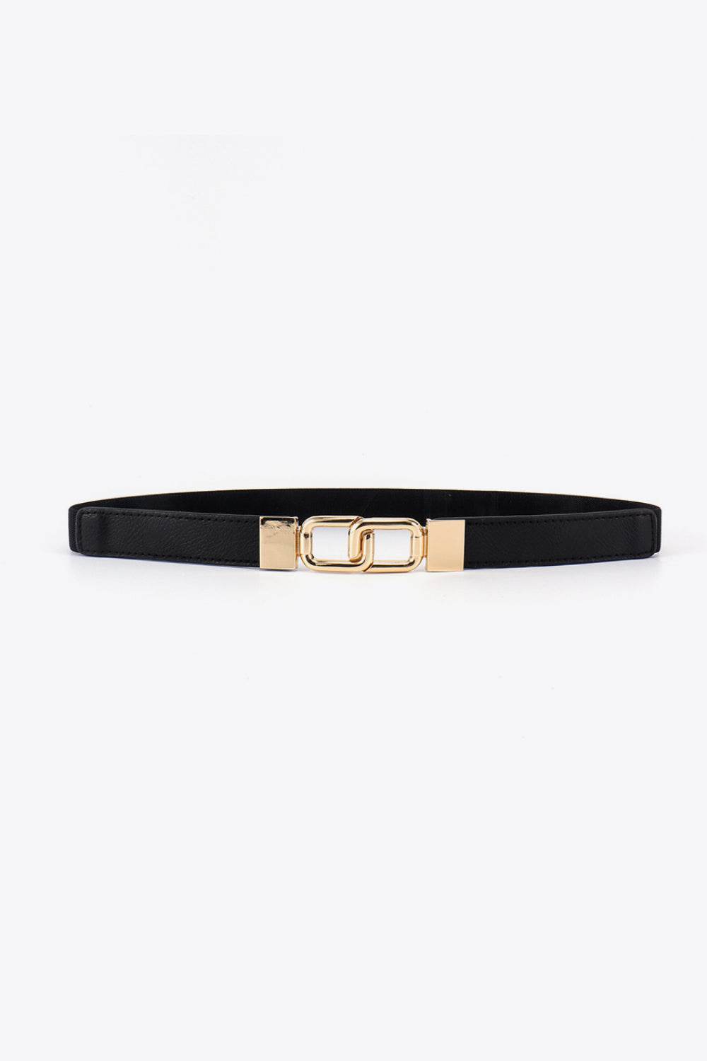 Geometric Double Buckle Elastic Belt - Delanoir