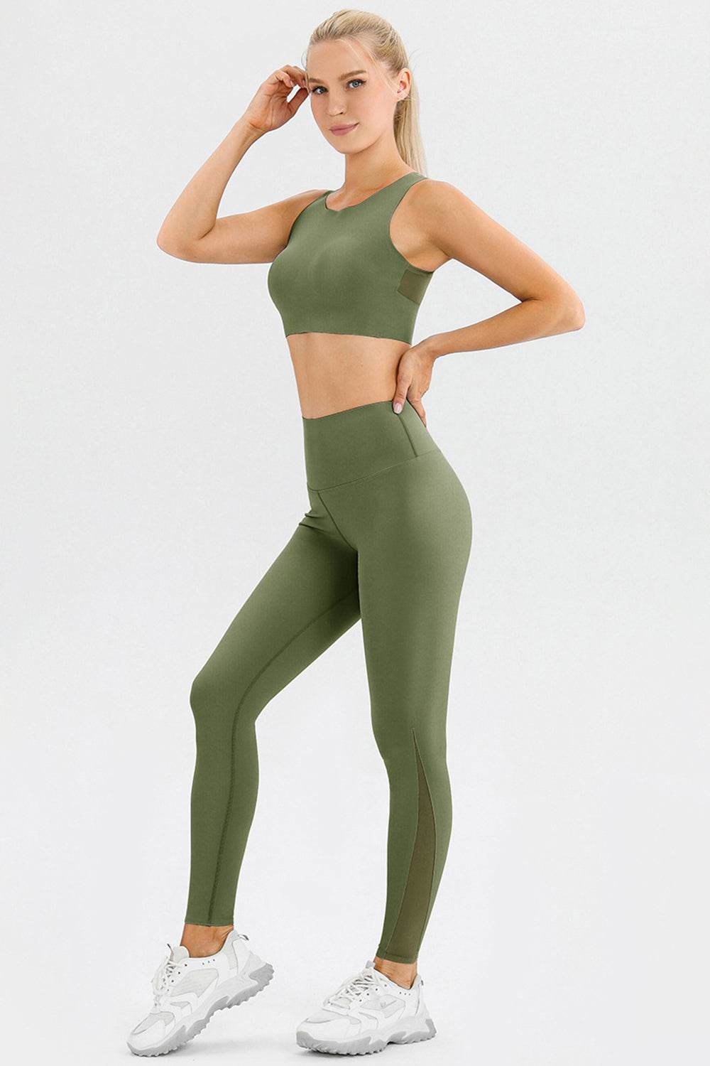 High Waist Skinny Active Pants - Delanoir