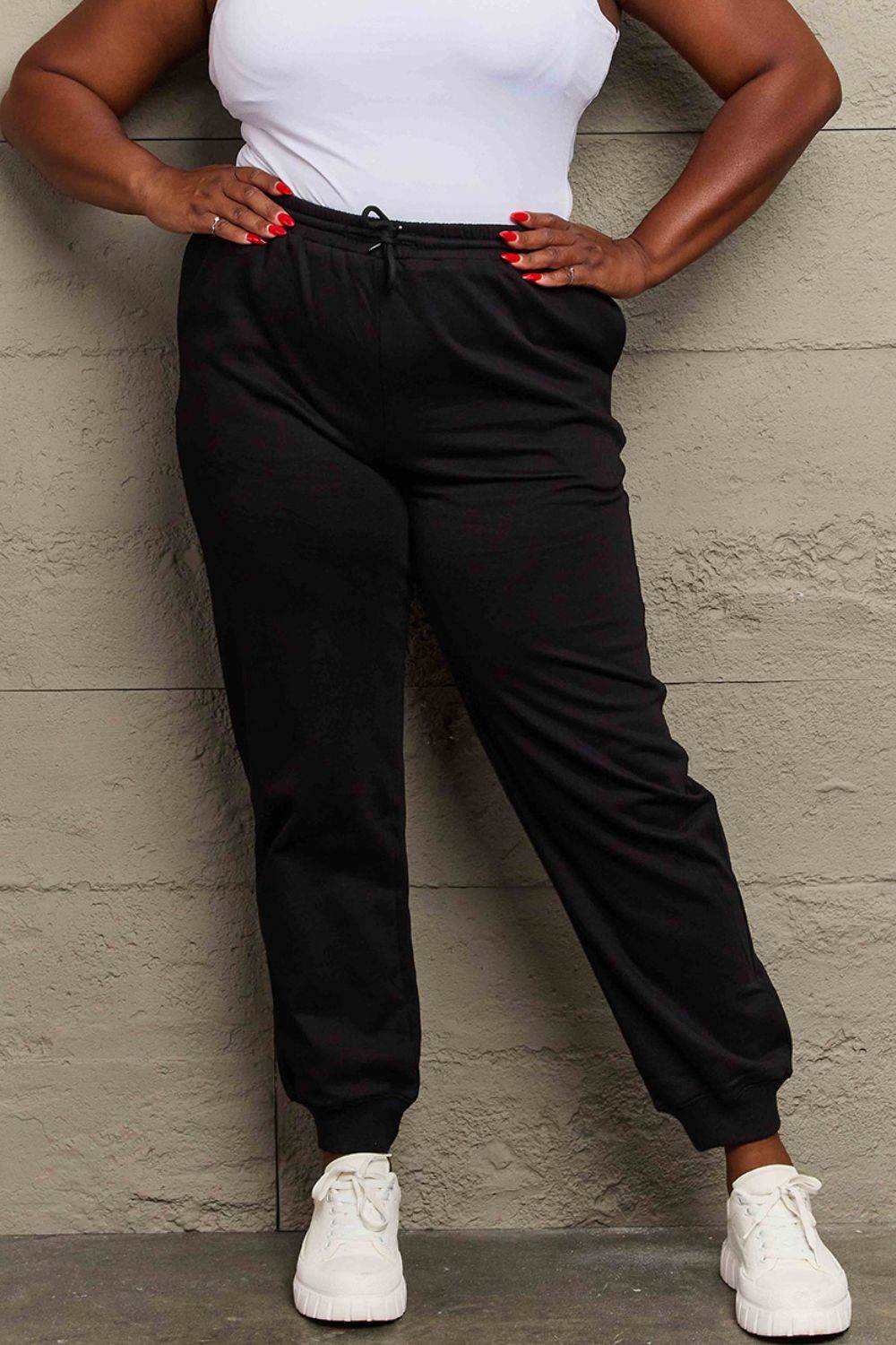 Simply Love Full Size Drawstring Sweatpants - Delanoir