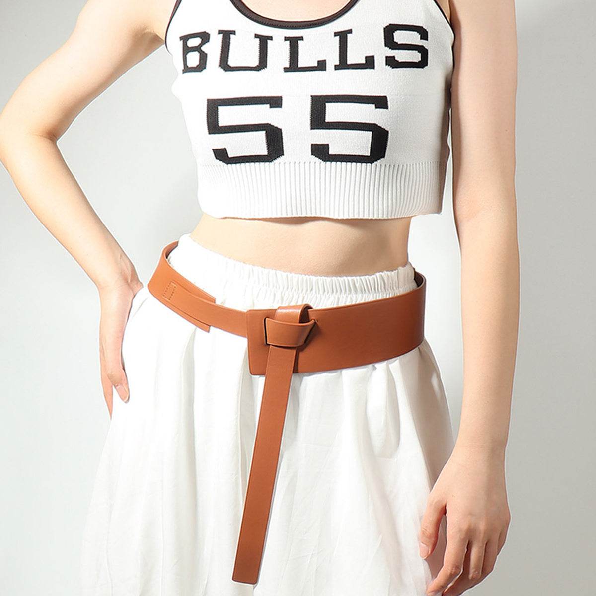 Knot Detail PU Belt - Delanoir