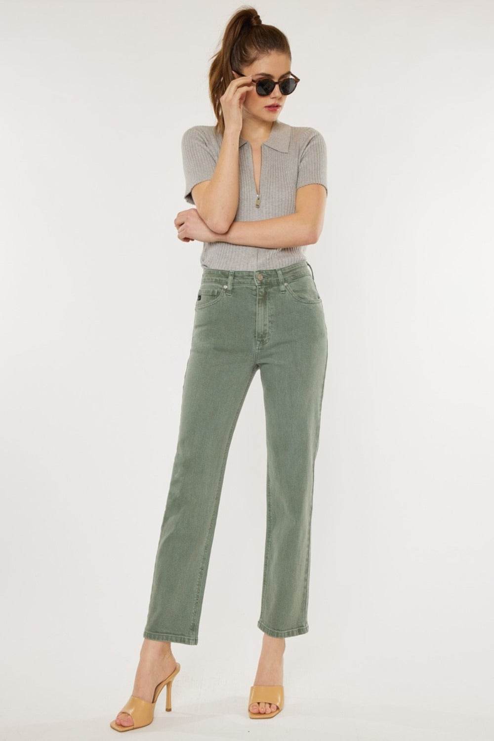 Kancan Ultra High Rise Straight Jeans - Delanoir