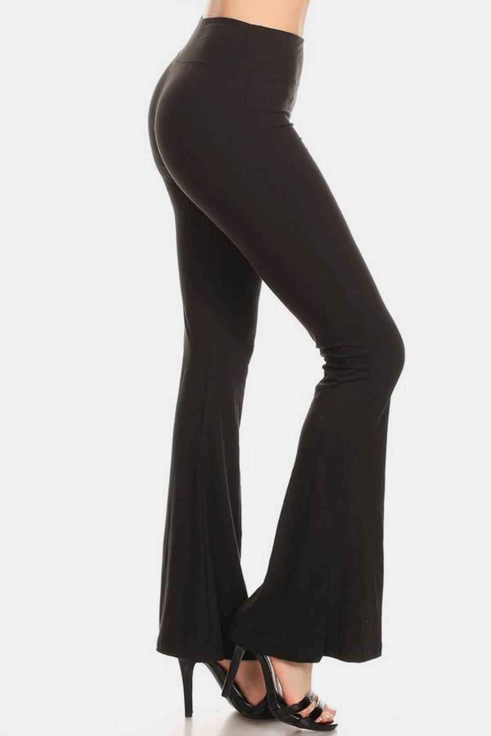 Leggings Depot High Waist Flare Leggings - Delanoir