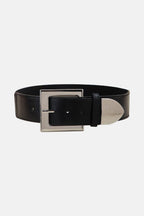 Zinc Alloy Buckle PU Leather Belt - Delanoir