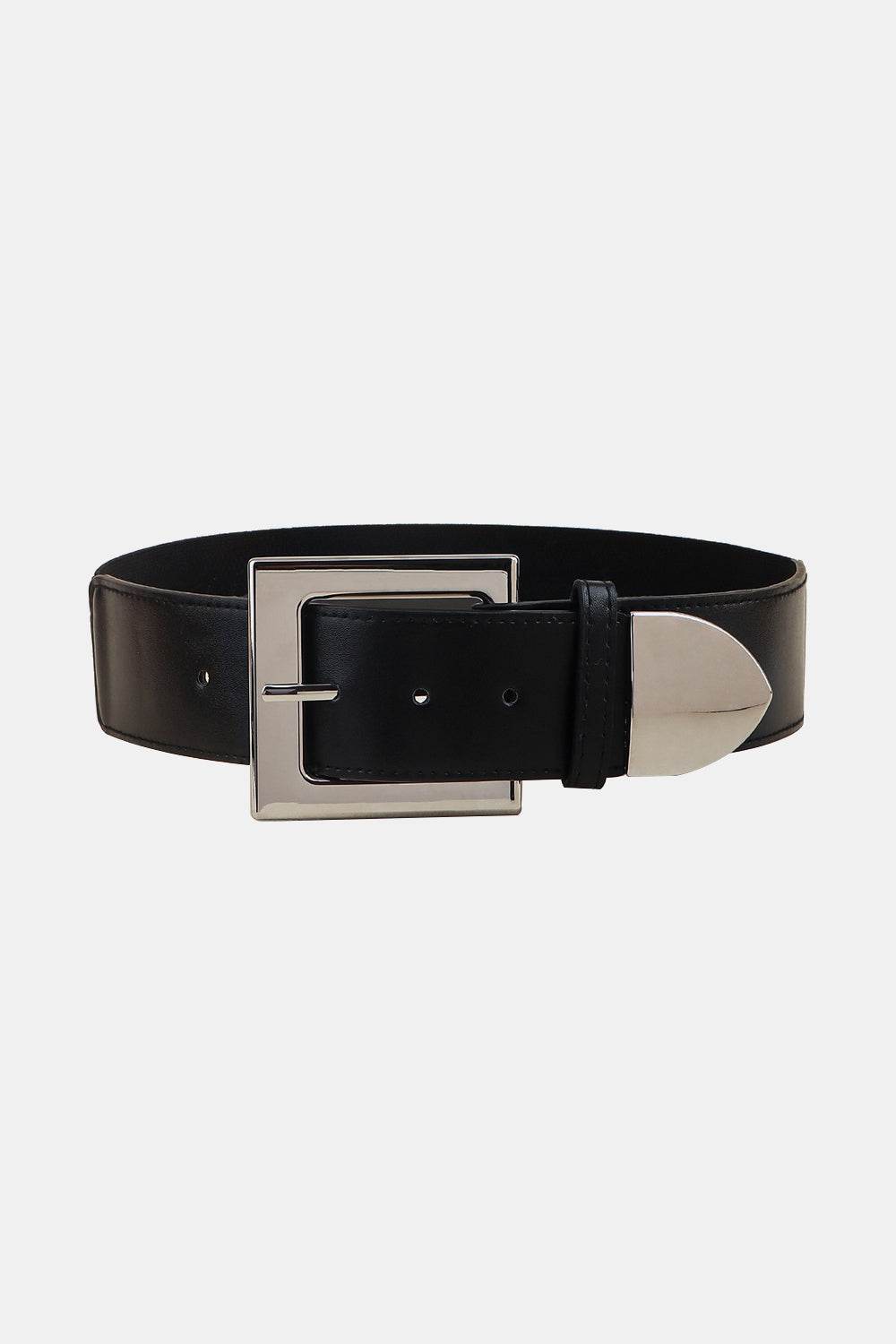 Zinc Alloy Buckle PU Leather Belt - Delanoir