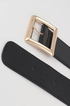 Rectangle Buckle Elastic Wide Belt - Delanoir