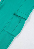 Full Size Round Neck Long Sleeve Top and Drawstring Pants Set - Delanoir