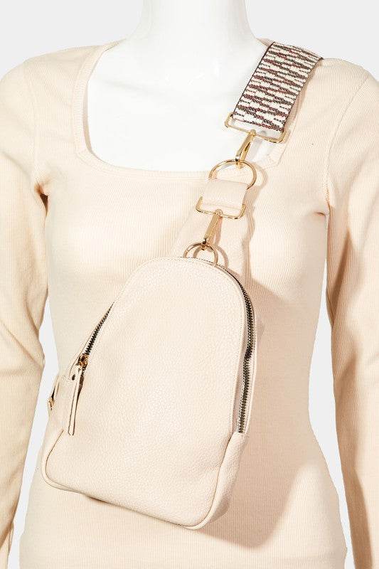 Fame Single Strap Faux Leather Sing Bag - Delanoir