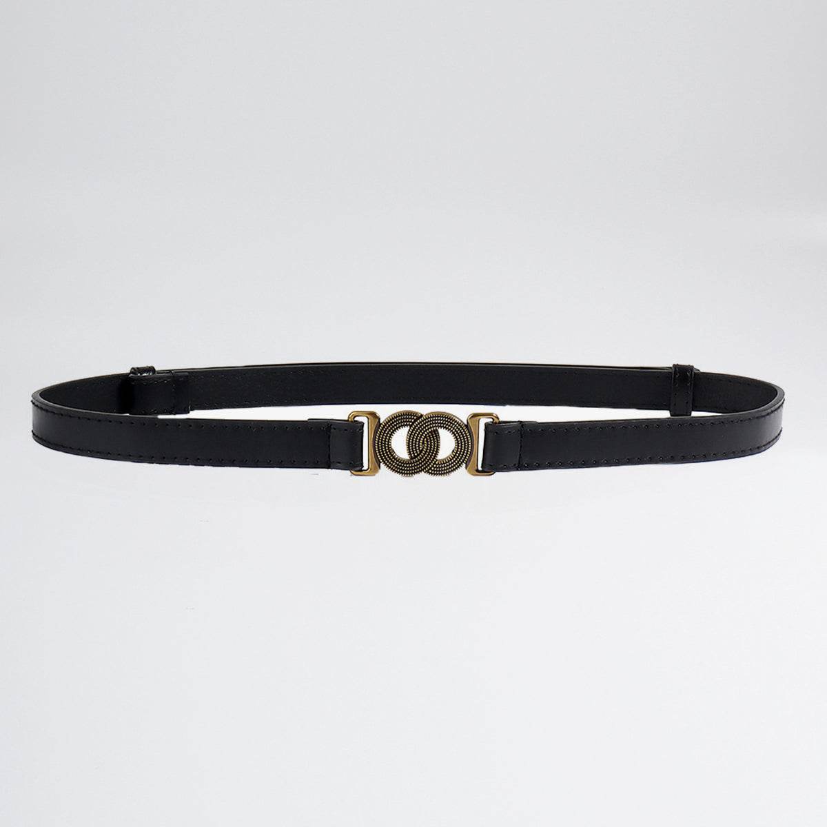 Alloy Buckle PU Belt - Delanoir