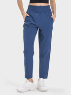 Millennia Pocketed High Waist Active Pants - Delanoir