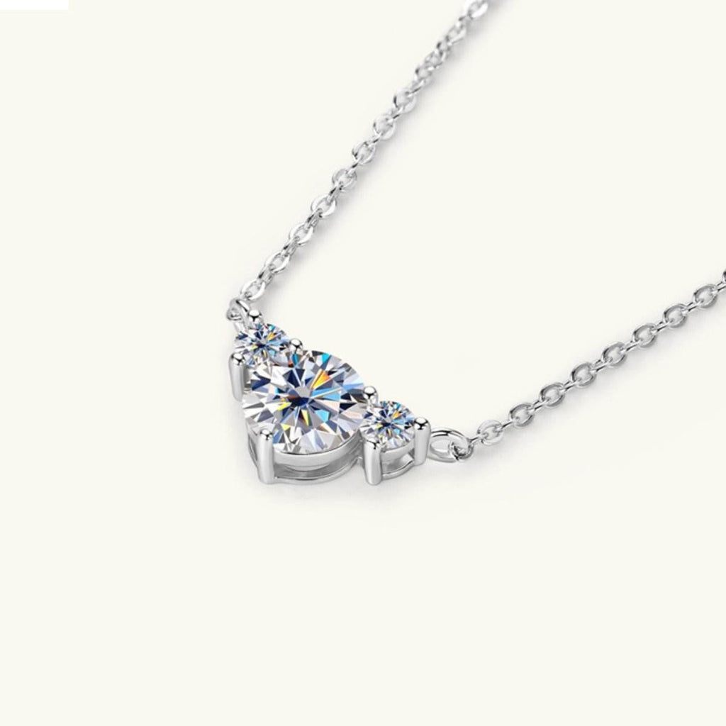 1.2 Carat Moissanite 925 Sterling Silver Necklace - Delanoir