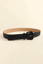 Glitter PU Leather Belt - Delanoir