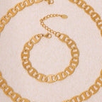 18K Gold-Plated Stainless Steel Chain Bracelet - Delanoir