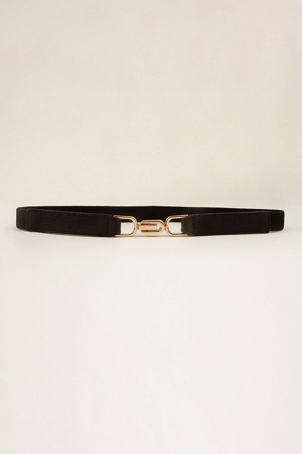 Alloy Buckle Elastic Belt - Delanoir